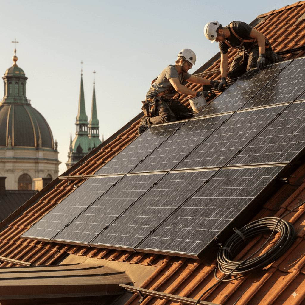 Smarta lösningar för fastighetscockpit och solpaneler på taket